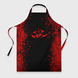 Фартук Эмблема hitman на черном фоне