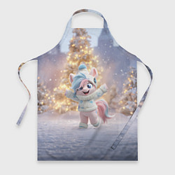 Фартук кулинарный Маленькая лошадка встречает Новый год, цвет: 3D-принт
