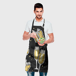 Фартук кулинарный Новогодний вайб, цвет: 3D-принт — фото 2