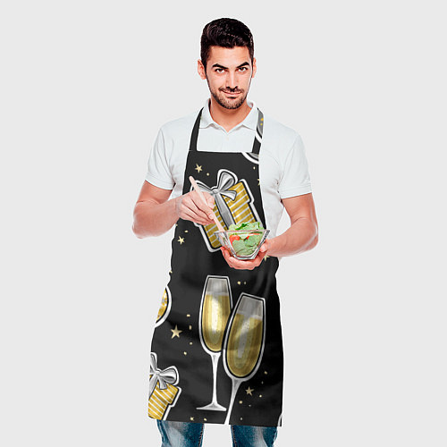 Фартук Новогодний вайб / 3D-принт – фото 2