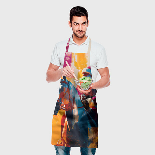 Фартук Дед Мороз на коне / 3D-принт – фото 2