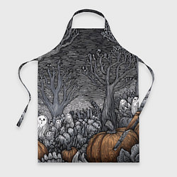 Фартук кулинарный Осенние шалости духов, цвет: 3D-принт
