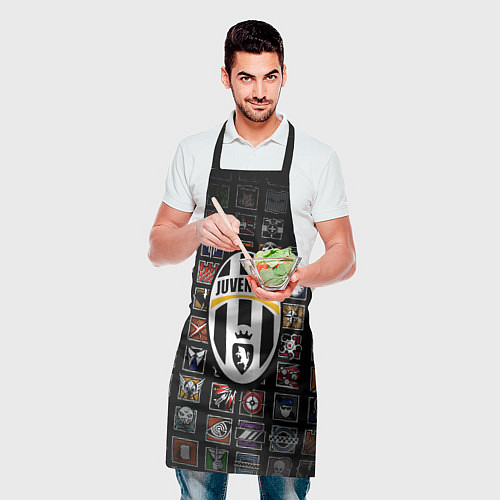 Фартук Juventus ачивки паттерн / 3D-принт – фото 2