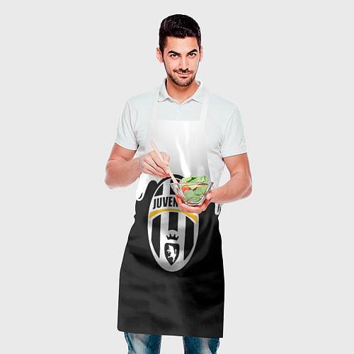 Фартук Juventus капли красок / 3D-принт – фото 2