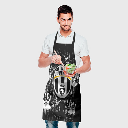 Фартук Ювентус текстура руки краски / 3D-принт – фото 2