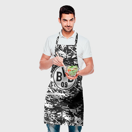 Фартук Боруссиа белые краски / 3D-принт – фото 2