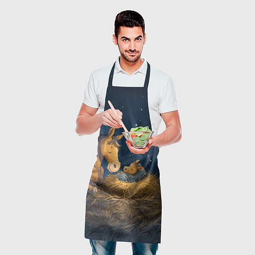 Фартук Лошадка спит с жеребенком / 3D-принт – фото 2