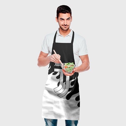 Фартук Ювентус огонь текстура / 3D-принт – фото 2