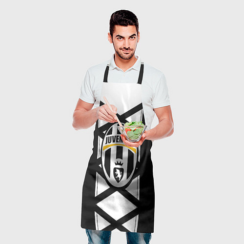 Фартук Ювентус геометрия полосы линии / 3D-принт – фото 2