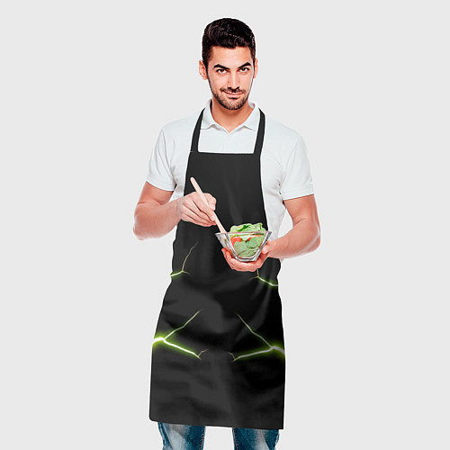 Фартук Color green black / 3D-принт – фото 2