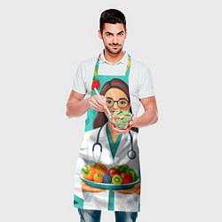 Фартук кулинарный Здоровое питание с экспертом, цвет: 3D-принт — фото 2