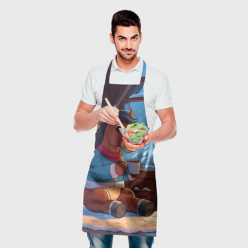 Фартук Лошадка у камина / 3D-принт – фото 2