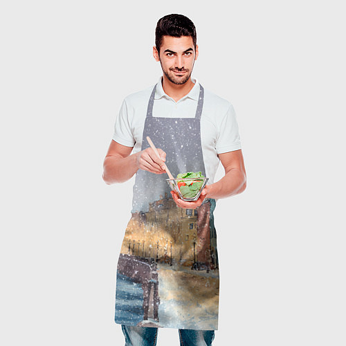 Фартук Санкт-Петербург - снегопад / 3D-принт – фото 2