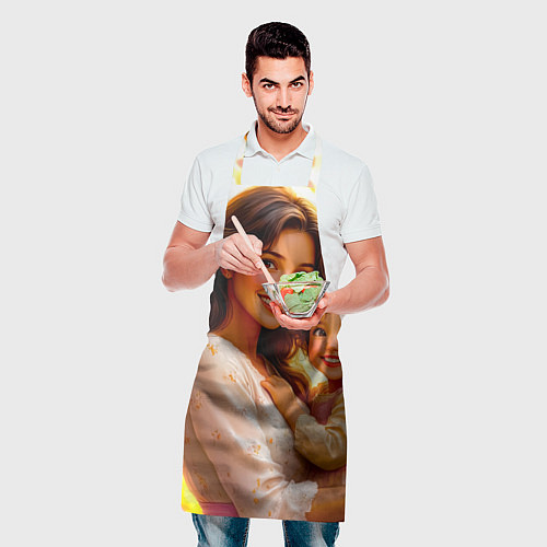 Фартук Мама и дочка: мгновение счастья / 3D-принт – фото 2