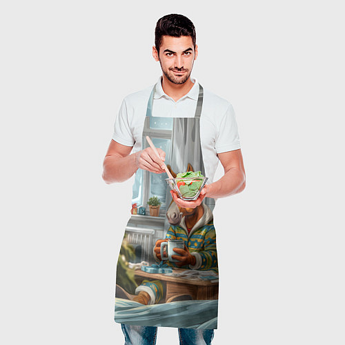 Фартук Лошадка встречает Новый год дома / 3D-принт – фото 2