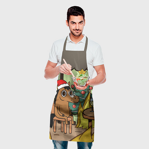 Фартук Конь среди огня - this is fine / 3D-принт – фото 2