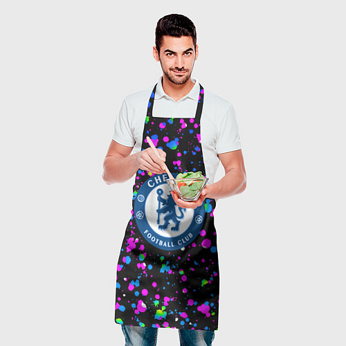 Фартук Челси неоновые краски / 3D-принт – фото 2