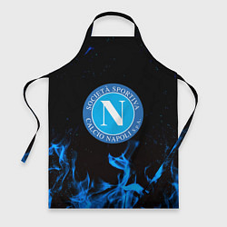 Фартук кулинарный Наполи синий огонь, цвет: 3D-принт
