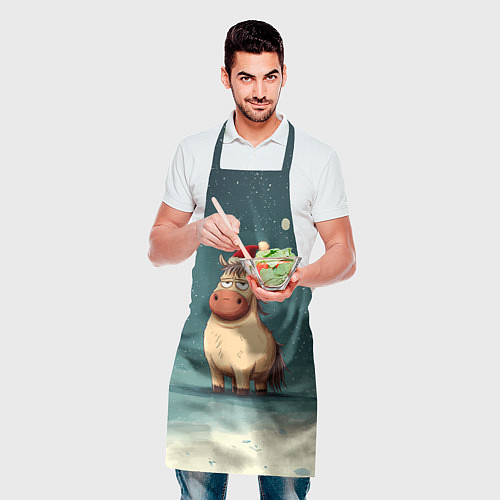 Фартук Забавная мем - лошадка / 3D-принт – фото 2
