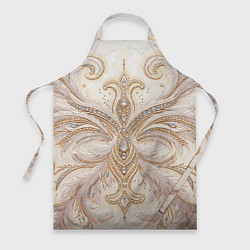 Фартук Перламутровый орнамент с перьями