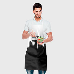 Фартук кулинарный Ювентус жидкие краски, цвет: 3D-принт — фото 2