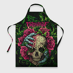 Фартук кулинарный BFMV: Roses Skull, цвет: 3D-принт