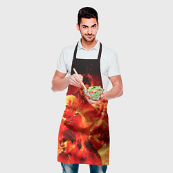 Фартук кулинарный Big Bang: Flame Boys, цвет: 3D-принт — фото 2