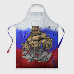 Фартук кулинарный Русский медведь, цвет: 3D-принт