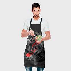 Фартук кулинарный Сноубордист, цвет: 3D-принт — фото 2