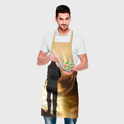 Фартук кулинарный Вечерний рыбак, цвет: 3D-принт — фото 2