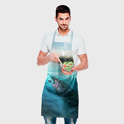 Фартук кулинарный Рыбалка на спиннинг, цвет: 3D-принт — фото 2