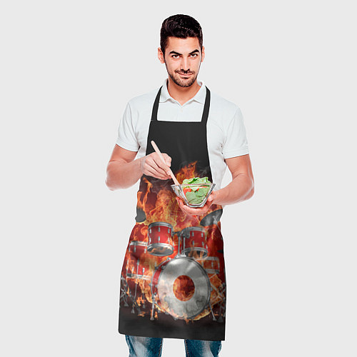 Фартук Огненный барабанщик / 3D-принт – фото 2