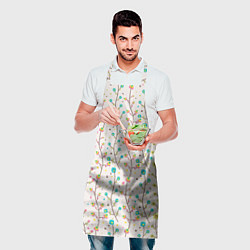 Фартук кулинарный Цветочные лианы, цвет: 3D-принт — фото 2
