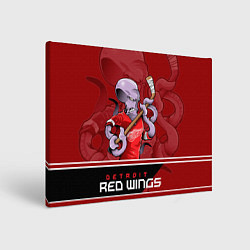 Холст прямоугольный Detroit Red Wings, цвет: 3D-принт