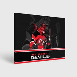 Холст прямоугольный New Jersey Devils, цвет: 3D-принт