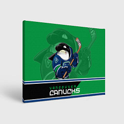 Холст прямоугольный Vancouver Canucks, цвет: 3D-принт