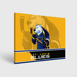 Холст прямоугольный St. Louis Blues, цвет: 3D-принт