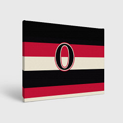 Холст прямоугольный Ottawa Senators O, цвет: 3D-принт