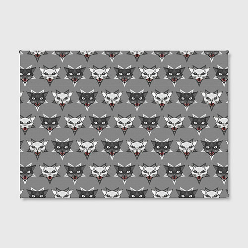 Картина прямоугольная Злые котики / 3D-принт – фото 2