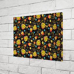 Холст прямоугольный Хохлома, цвет: 3D-принт — фото 2