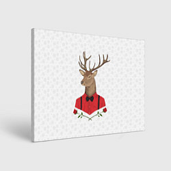Холст прямоугольный Christmas Deer, цвет: 3D-принт