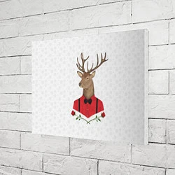 Холст прямоугольный Christmas Deer, цвет: 3D-принт — фото 2