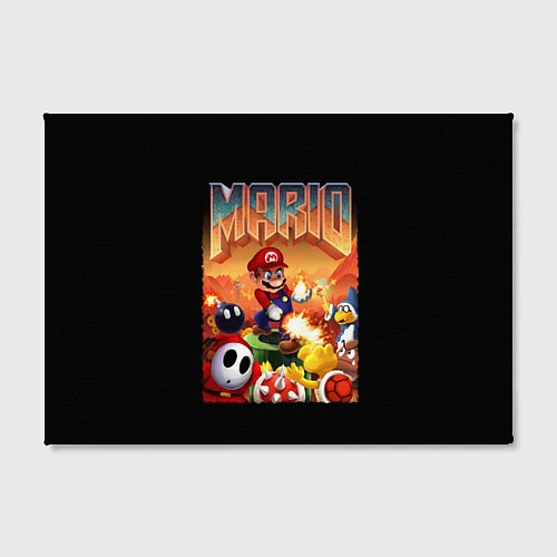 Картина прямоугольная Mario Doom / 3D-принт – фото 2