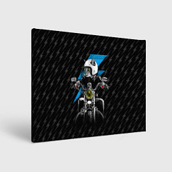 Картина прямоугольная Кот байкер