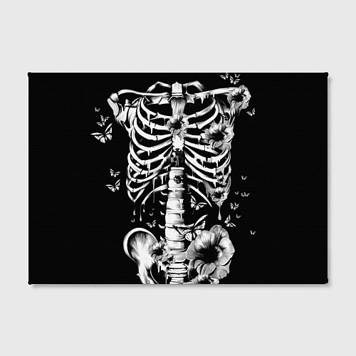 Картина прямоугольная Floral Skeleton / 3D-принт – фото 2
