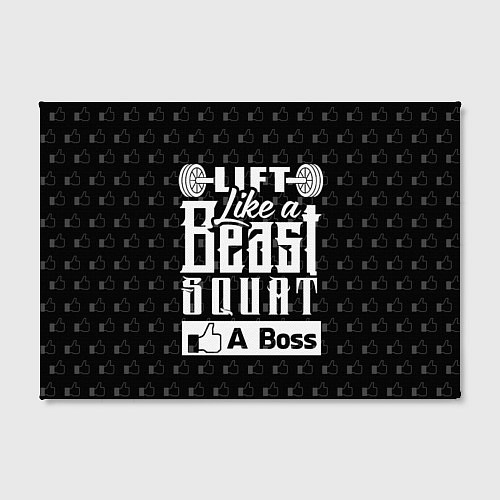 Картина прямоугольная Lift Like A Beast Squat / 3D-принт – фото 2
