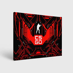 Холст прямоугольный CS:GO Techno Style, цвет: 3D-принт