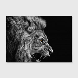 Холст прямоугольный Оскал льва, цвет: 3D-принт — фото 2