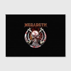 Холст прямоугольный Megadeth: Skull in chains, цвет: 3D-принт — фото 2