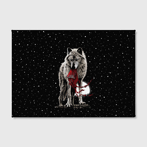 Картина прямоугольная Серый волк / 3D-принт – фото 2